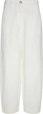 MARC O'POLO Hose Barrel Leg weiss | 40