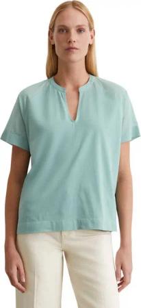 Marc O'Polo Kurzarmbluse aus Material-Mix