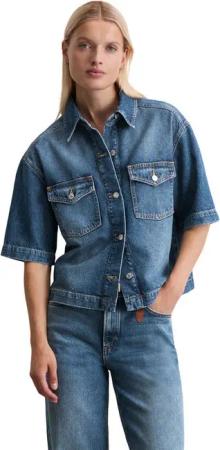 Marc O'Polo Kurzarmbluse aus TENCEL™ Lyocell