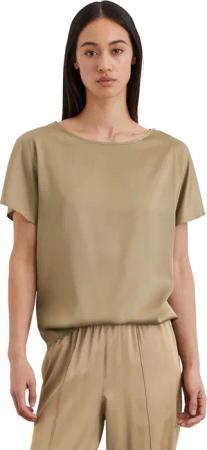 Marc OPolo Kurzarmbluse "aus Viskose-Satin-Stretch"