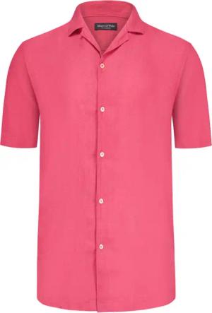 Marc O'Polo Kurzarmhemd mit Resortkragen aus Leinen