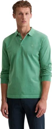 Marc OPolo Langarm-Poloshirt "aus soft-touch Bio-Baumwoll-Jersey"