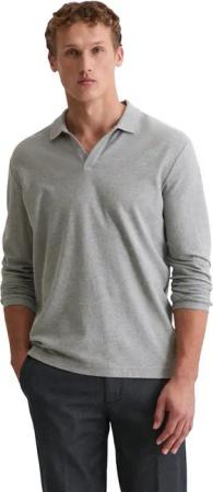 Marc O'Polo Langarm-Poloshirt aus weichem Bio-Baumwoll-Jersey