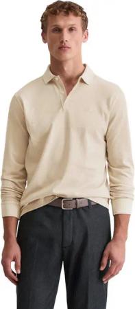 Marc O'Polo Langarm-Poloshirt im Washed-Look