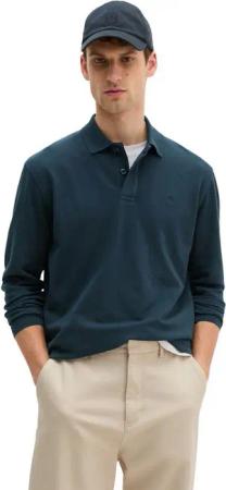 Marc O'Polo Langarm-Poloshirt Piqué regular fit aus Bio-Baumwolle mit Elasthan