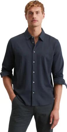 Marc OPolo Langarmhemd aus Jersey, regular fit, leicht, fließend, atmungsaktiv