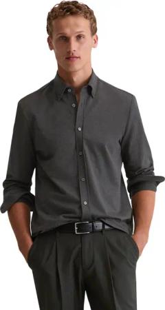 Marc OPolo Langarmhemd "aus kompakter Bio-Baumwolle"