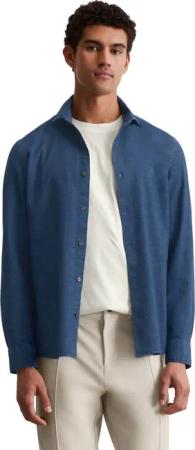 Marc OPolo Langarmhemd "aus leichtem Bio-Baumwoll-Chambray"