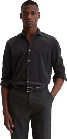 Marc OPolo Langarmhemd "mit feiner Rippenstruktur"