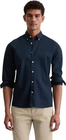 Marc O'Polo Langarmhemd regular fit aus Bio-Baumwolle, Button-down-Kragen, mit Struktur