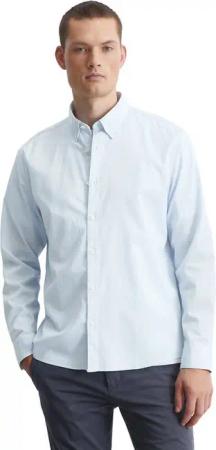 Marc O'Polo Langarmhemd regular fit aus Bio-Baumwolle, Button-down-Kragen, mit Struktur