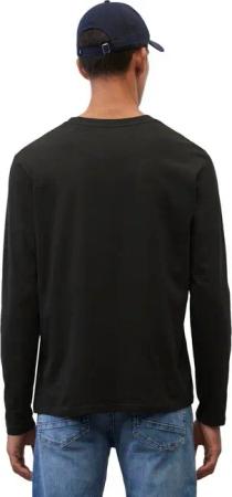 Marc O'Polo Langarmshirt mit dezentem Logo-Print vorne