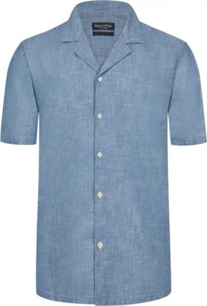 Marc O'Polo Leichtes Kurzarmhemd in Denim-Optik