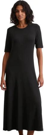 Marc O'Polo Maxikleid in feiner Ripp-Qualität, schlicht, zeitlos, Rock in A-Linie