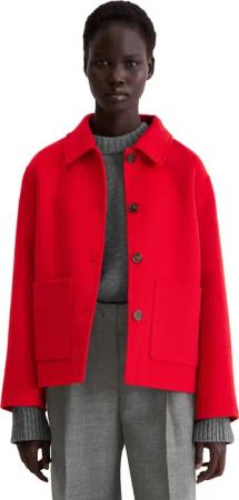 Marc OPolo Outdoorjacke "aus edlem Woll-Doubleface" ohne Kapuze