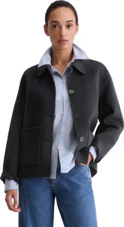 Marc OPolo Outdoorjacke "aus edlem Woll-Doubleface" ohne Kapuze