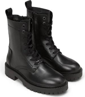 Marc O'Polo PHIA Schnürstiefelette Schnürboots, Blockabsatz, mit Anziehlasche