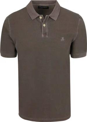 Marc O'Polo Poloshirt Piqué Nickle Braun - Größe 3XL