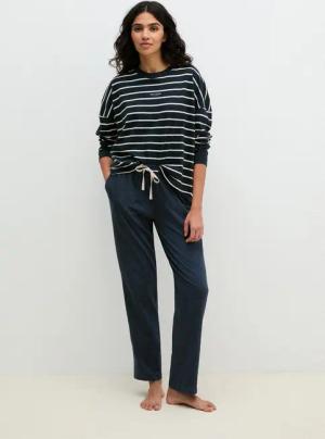 Marc O'Polo Pyjama Mix N Match Cotton Pyjama Set Long (2 tlg., 2tlg) mit langem Arm und seitlichen Taschen