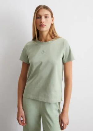 Marc O'Polo Pyjamaoberteil Lounge T-Shirt Kurzarm, Rundhalsausschnitt, schwere Jersey-Qualität