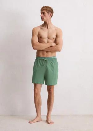 Marc O'Polo Relaxshorts Mix & Match Cotton mit seitlichen Taschen, Bindeband, Gummizug