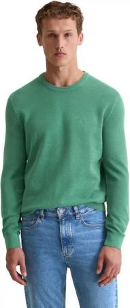 Marc O'Polo Rundhalspullover aus Bio-Baumwoll-Piqué