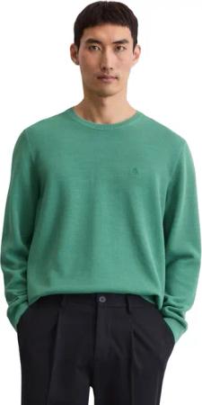 Marc OPolo Rundhalspullover "aus Bio-Baumwoll-Piqué"