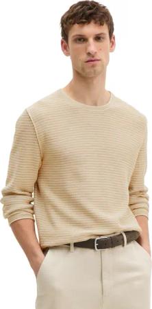 Marc OPolo Rundhalspullover "aus Bio-Baumwolle und Leinen"