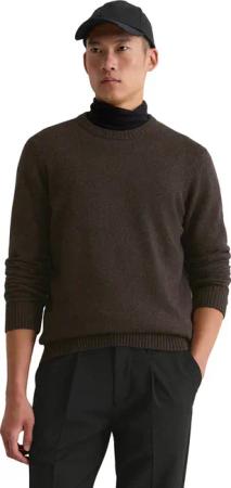 Marc OPolo Rundhalspullover "aus gesprenkeltem Tweedgarn"