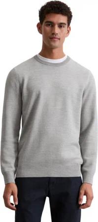 Marc O'Polo Rundhalspullover in Piqué-Struktur