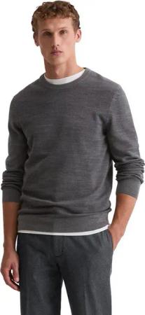 Marc O'Polo Rundhalspullover in Piqué-Struktur