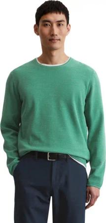 Marc O'Polo Rundhalspullover mit feiner Piqué-Struktur