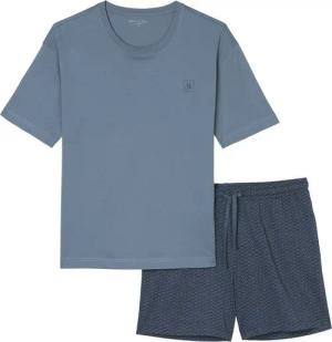 Marc O'Polo Shorty Mix & Match Cotton (2 tlg) mit unifarbenem Shirt und gemusterter Shorts