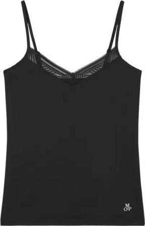 Marc O'Polo Spaghettitop Essentials mit Spitze am Ausschnitt