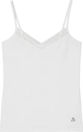 Marc O'Polo Spaghettitop Essentials mit Spitze am Ausschnitt