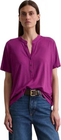 Marc O'Polo Stehkragenshirt mit Knopfleiste