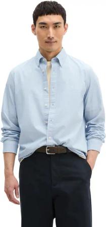 Marc OPolo Streifenhemd regular Fit, Bio-Baumwolle, Button-down-Kragen