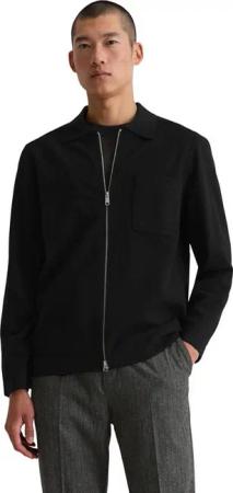 Marc O'Polo Strickjacke Overshirt-Strickjacke regular fit in kompakter Boiled Wool Optik