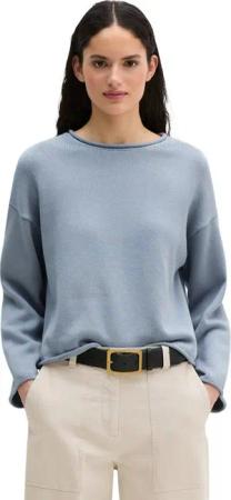 Marc O'Polo Strickpullover Heavy Weight Cotton, Loose Fit, Rollkanten an allen Säumen