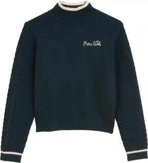 Marc OPolo Strickpullover "mit Flechtmuster-Ärmeln"