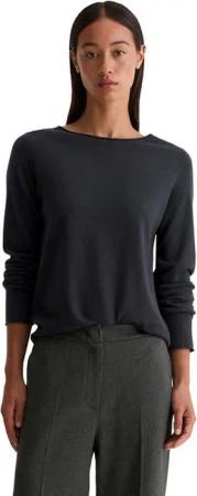 Marc O'Polo Strickpullover mit Rollkante, aus softem Schurwoll-Mix, U-Boot-Ausschnitt