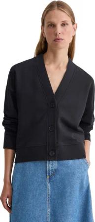 Marc O'Polo Sweatjacke mit Rippstrick-Bund