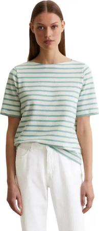 Marc O'Polo T-Shirt geringelt, U-Boot-Ausschnitt, gerade schnitten