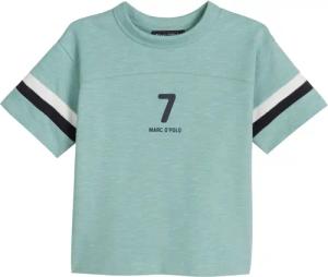 Marc OPolo T-Shirt "mit gestreiften Ärmeln und Rückenprint"