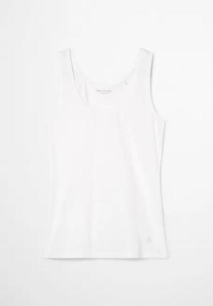 Marc O'Polo Tanktop Essentials mit kleinem Logo am Saum