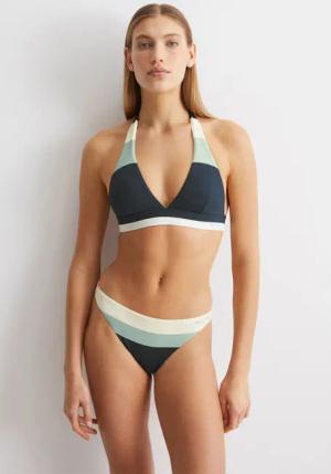 Marc OPolo Triangel-Bikini-Top "Summer Stripes" mit modernem Farbblockdesign