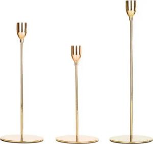 MARELIDA Kerzenhalter Stabkerzenhalter rosé Kerzenständer Tafelkerzenhalter Kerzenhalter 3St (3 St)