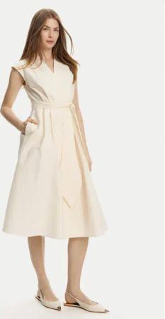 Marella Kleid für den Alltag Ossola 2513221172 Écru Regular Fit