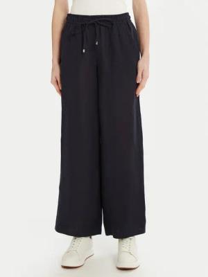 Marella Stoffhose Mattino 2513131084 Dunkelblau Wide Leg