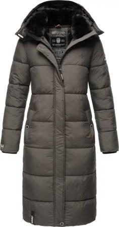 MARIKOO Damen Winterjacke Steppmantel Weichem Innenkragen & Abnehmbarer Kapuze Reliziaa